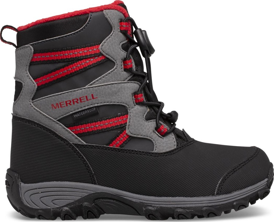 botas_de_nieve_merrell_outback_para_ninos_grandes_negro_gris_rojo.jpg Botas De Nieve Merrell Outback Para Niños Grandes Negro-gris-rojo - Imagen 1