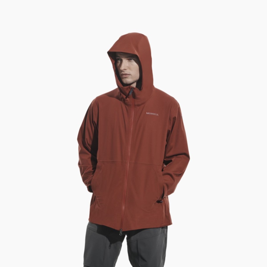 chaqueta_de_lluvia_susurro_merrell_hombre_ladrillo.jpg Chaqueta De Lluvia Susurro Merrell Hombre Ladrillo - Imagen 1