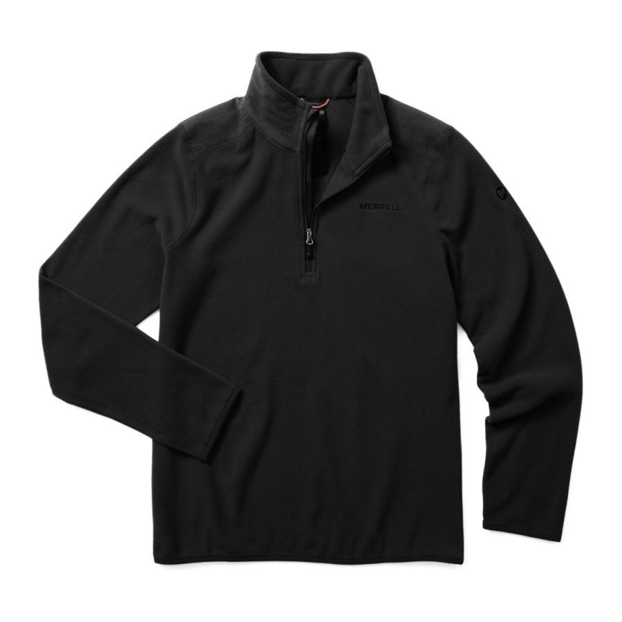 forro_polar_con_cremallera_de_1_4_de_terreno_para_mujer_merrell_negro.jpg Forro Polar Con Cremallera De 1/4 De Terreno Para Mujer Merrell Negro - Imagen 1
