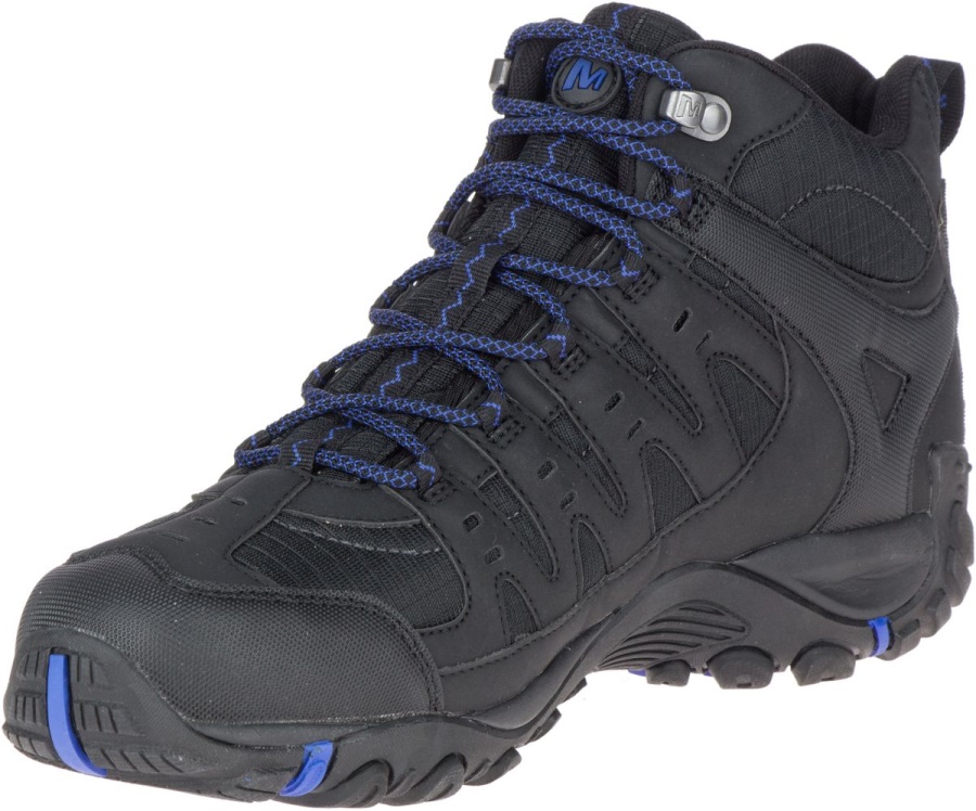 Merrell Accentor Sport Mid Gore-Tex Para Hombre, Color Negro Y Sodalita - Imagen 7
