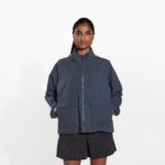 Merrell Alpine Packable Rain Shell Para Mujer, Negro Jaspeado