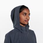 Merrell Alpine Packable Rain Shell Para Mujer, Negro Jaspeado - Imagen 4