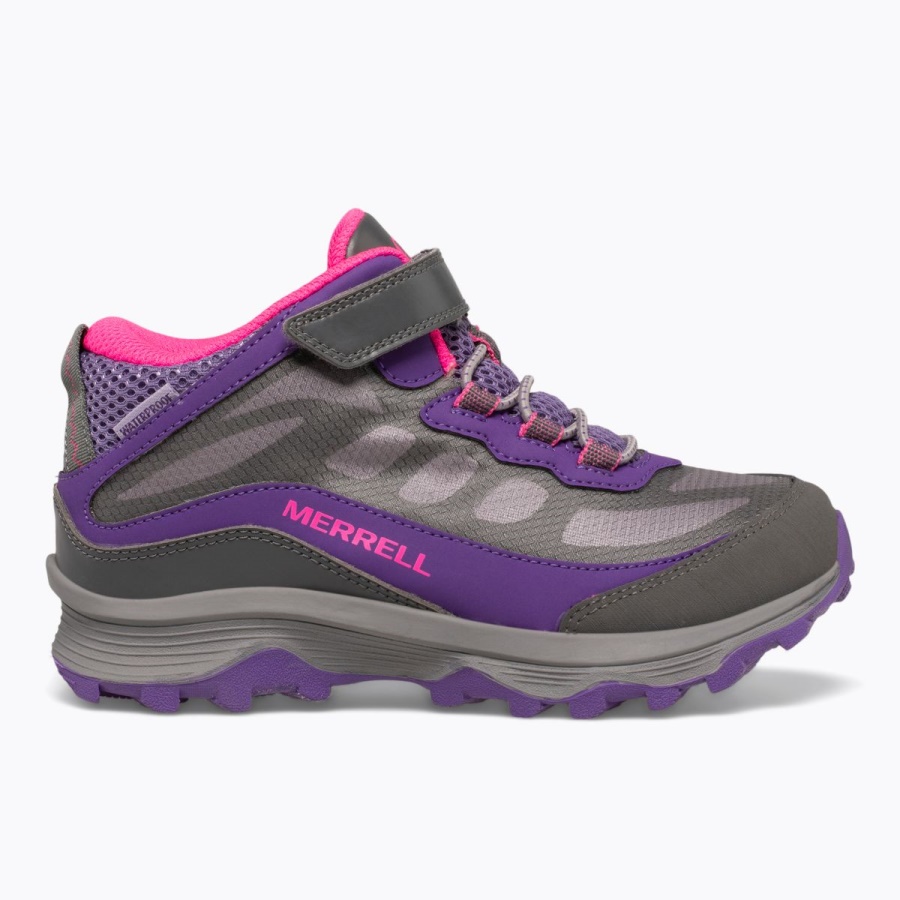 merrell_big_kids_moab_speed_mid_a_c_impermeable_gris_rosa_morado.jpg Merrell Big Kid's Moab Speed Mid A/c Impermeable Gris-rosa-morado - Imagen 1