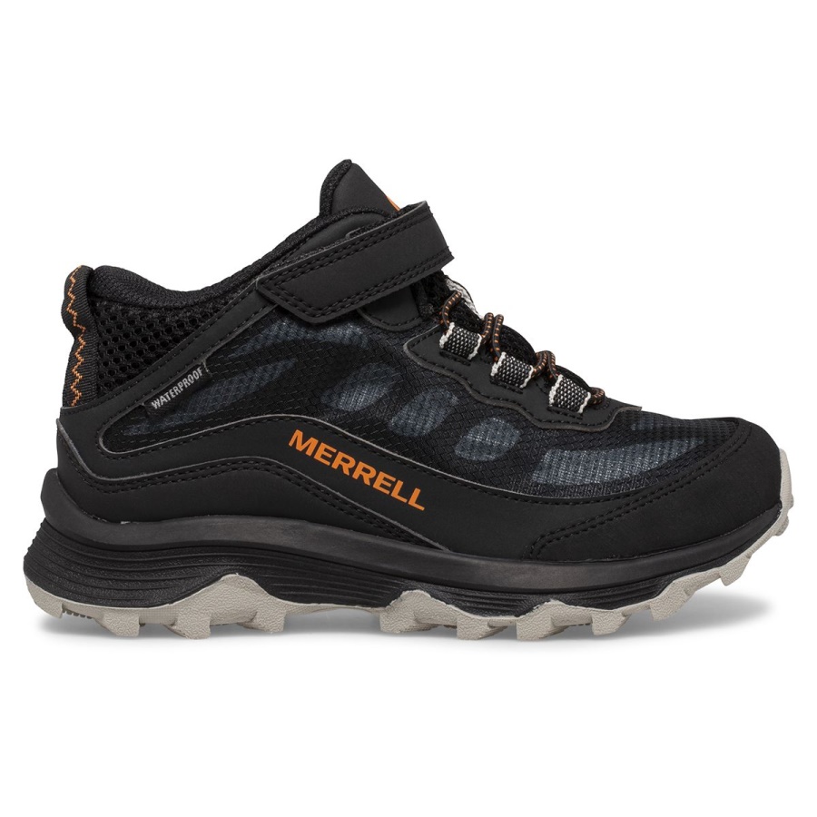 merrell_big_kids_moab_speed_mid_a_c_impermeable_negro.jpg Merrell Big Kid's Moab Speed Mid A/c Impermeable Negro - Imagen 1