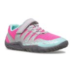 Merrell Big Kid's Trail Glove 5 A/C Zapato Grey-Hot Pink-turq - Imagen 2