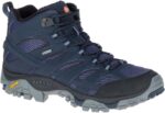 Merrell Hombre Moab 2 Mid Gore-tex Azul Marino - Imagen 2