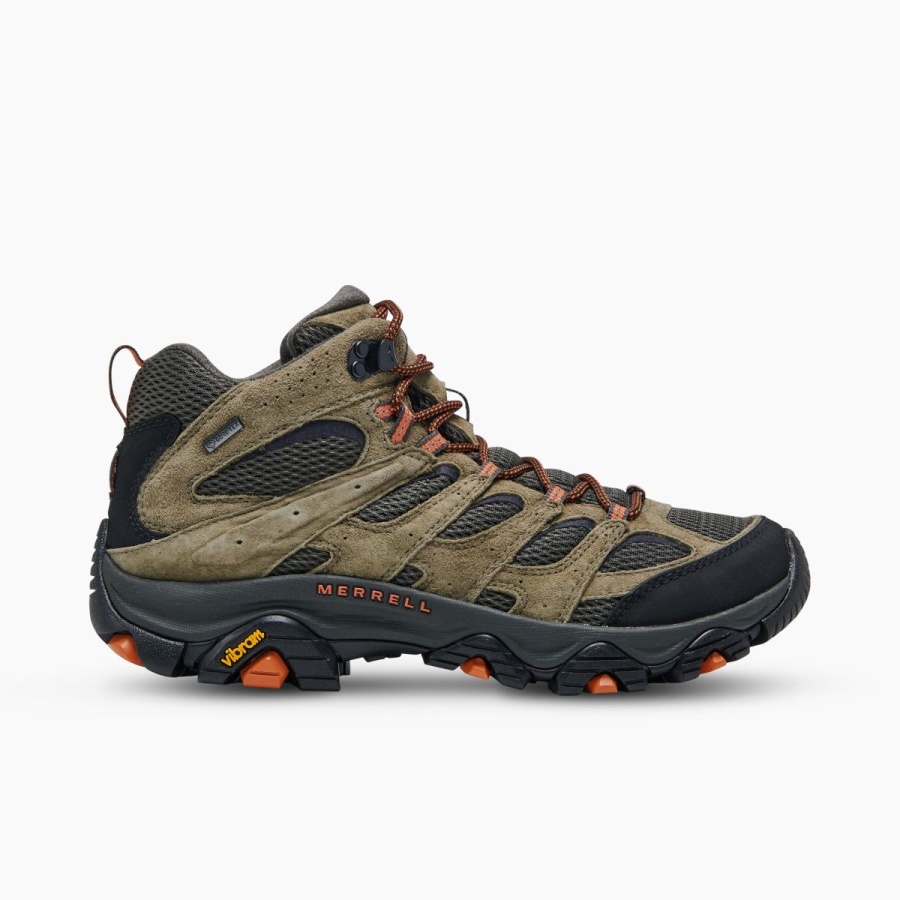 merrell_hombre_moab_3_mid_gore_tex_verde_oliva.jpg Merrell Hombre Moab 3 Mid Gore-tex Verde Oliva - Imagen 1