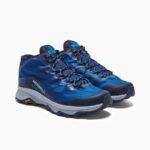 Merrell Hombre Moab Speed Mid Gore-tex Azul Marino - Imagen 4