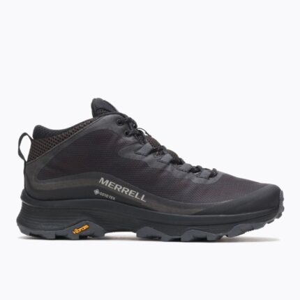 Merrell Hombre Moab Speed Mid Gore-tex Negro-asfalto