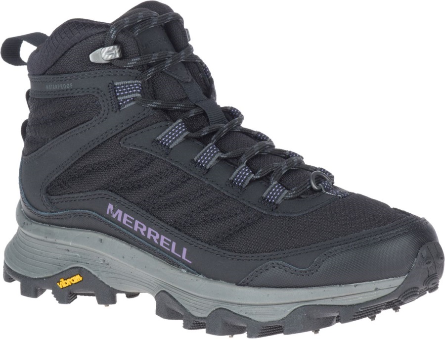Merrell Moab Speed Thermo Mid Mujer Zapatillas Impermeables Con Tacos Negras - Imagen 2