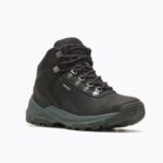 Merrell Mujer Erie Mid Cuero Impermeable Negro - Imagen 4