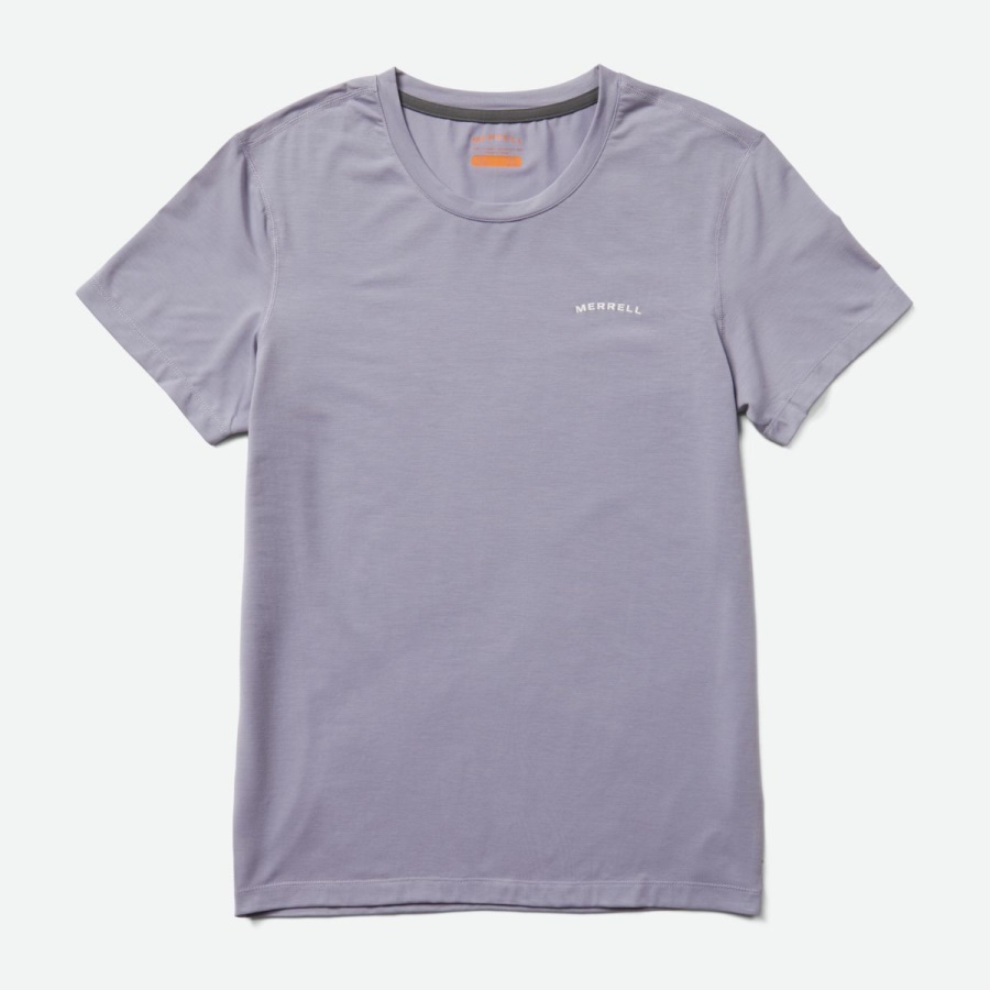 merrell_mujer_tencel_camiseta_de_manga_corta_bala_de_plata.jpg Merrell Mujer Tencel™ Camiseta De Manga Corta Bala De Plata - Imagen 1