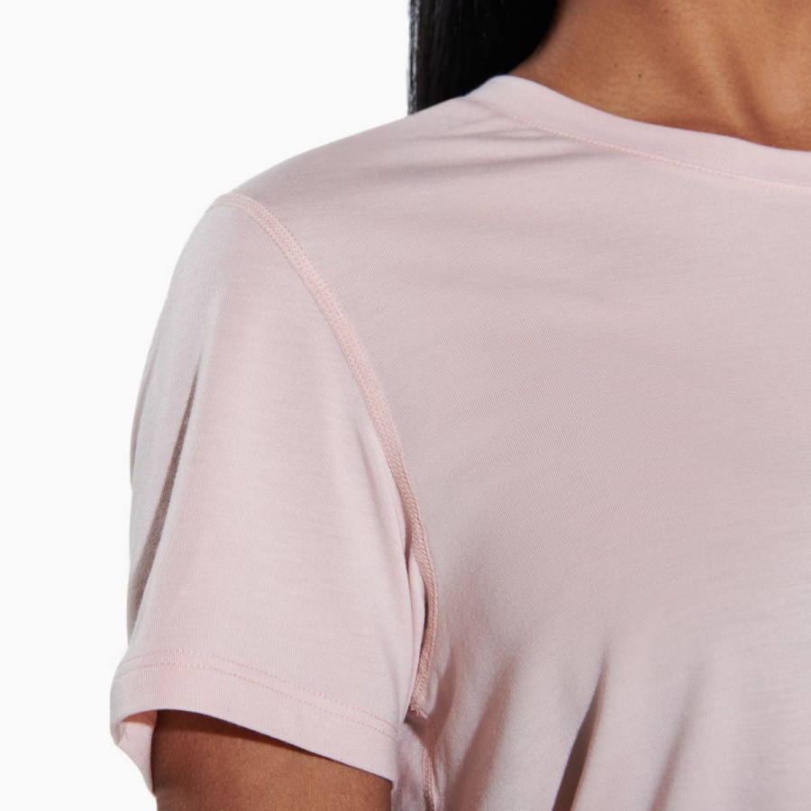 Merrell Mujer Tencel&trade; Camiseta De Manga Corta Rosa Humo - Imagen 3