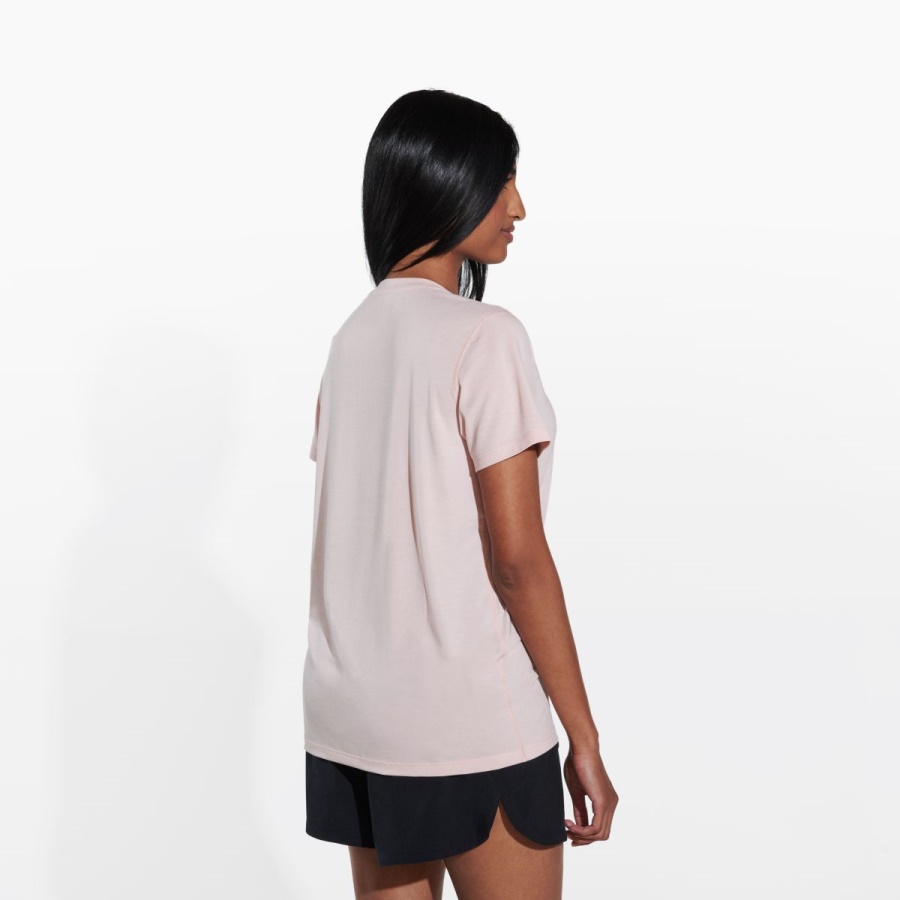 Merrell Mujer Tencel&trade; Camiseta De Manga Corta Rosa Humo - Imagen 4