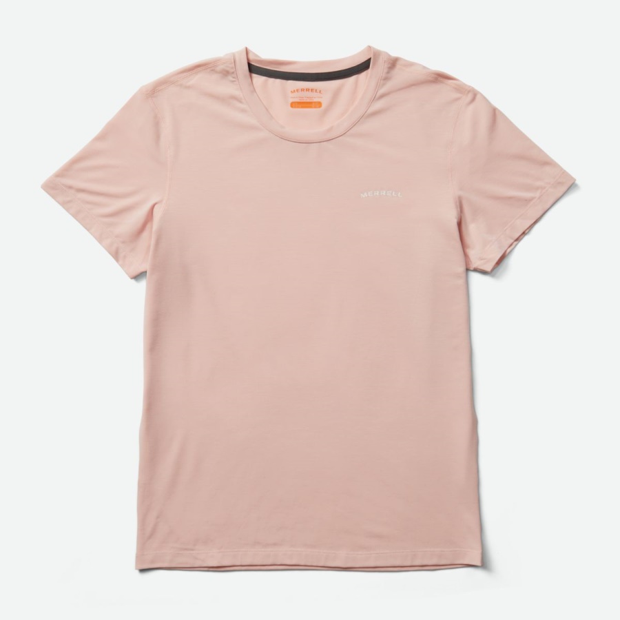 Merrell Mujer Tencel&trade; Camiseta De Manga Corta Rosa Humo - Imagen 6