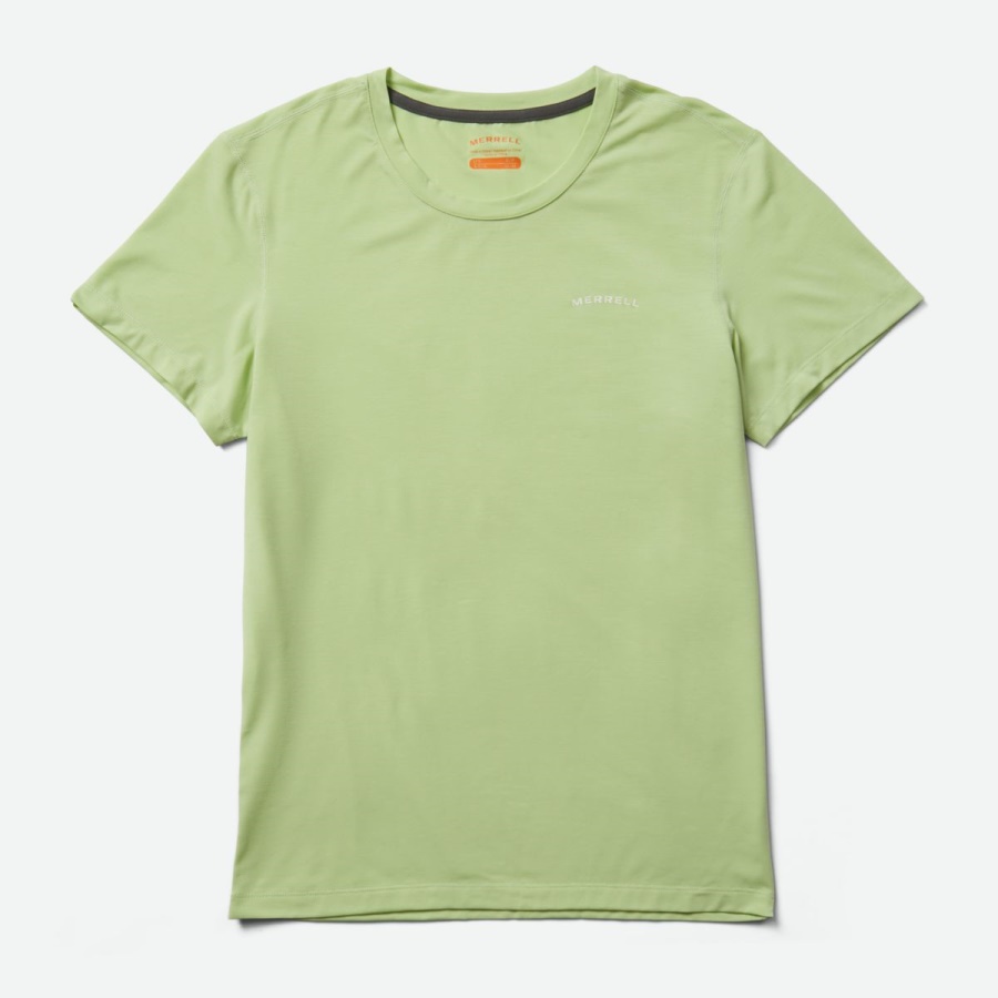 Merrell Mujer Tencel&trade; Camiseta De Manga Corta Verde Espuma - Imagen 1